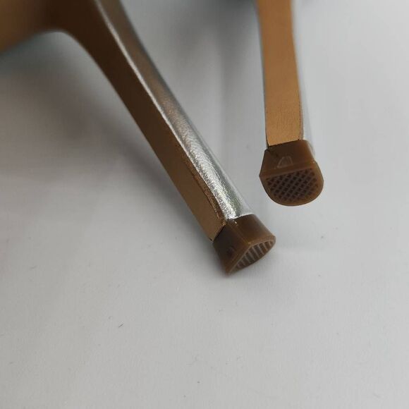 Steve Madden Evelyn Silver Stiletto Heeled Pointed Toe Slip On Dress Pumps Sz 9 - Picture 7 of 11